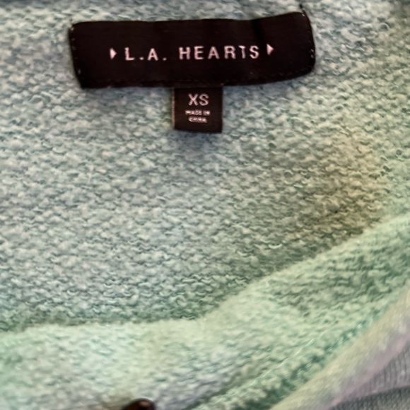 Mint green/teal cropped crew neck - Picture 3 of 4